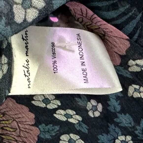 Natalie Martin Ramya Maxi dress size XS NWT includes slip flutter sleeves - Picture 11 of 13